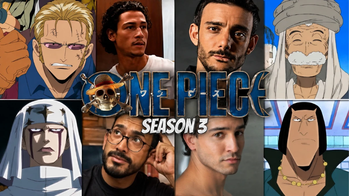 Emilio Sakraya, Omid Abtahi, Jamie Ward, and Nabeel Khan cast in One Piece Season 3.